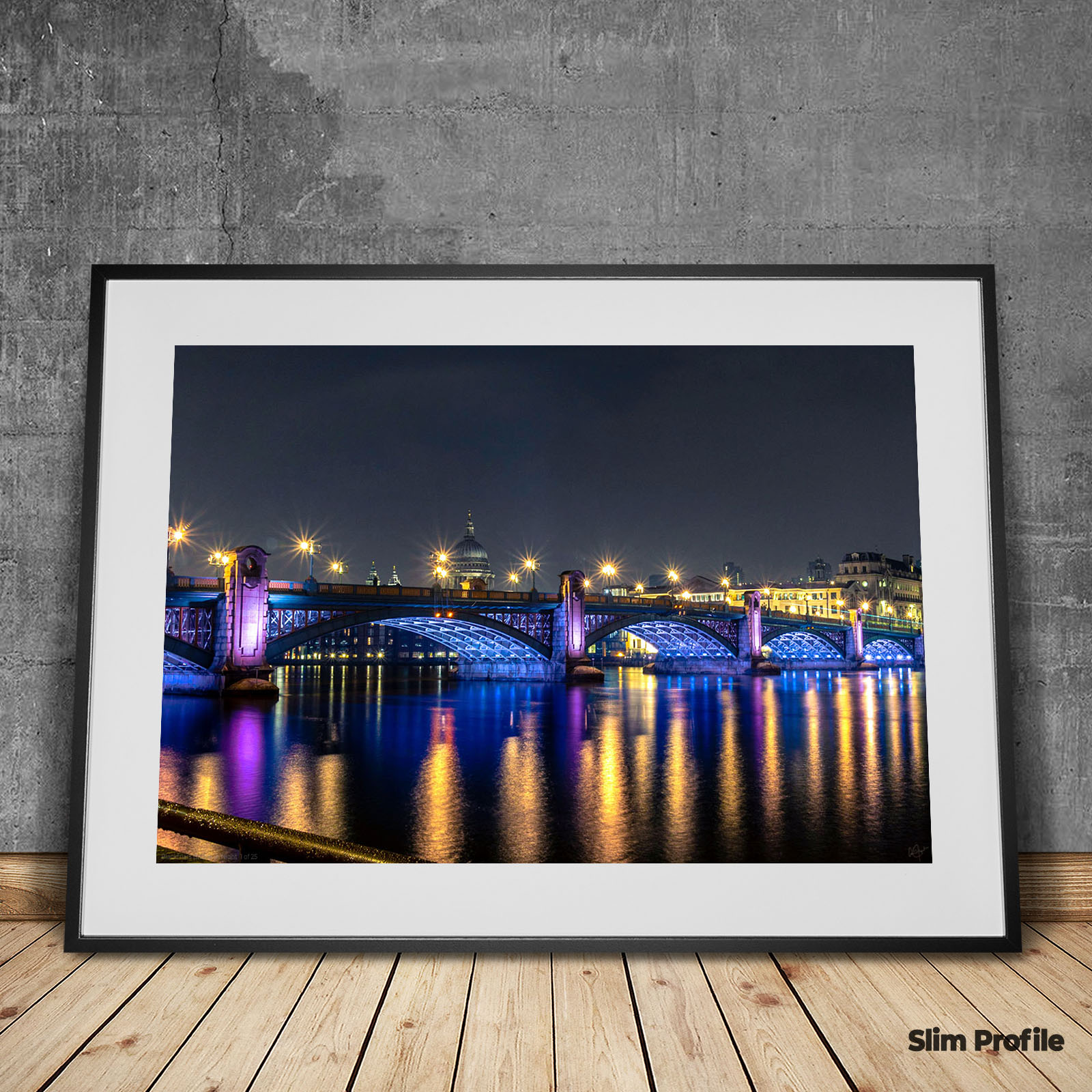 Blackfriars Bridge at Night - White Room Gallery