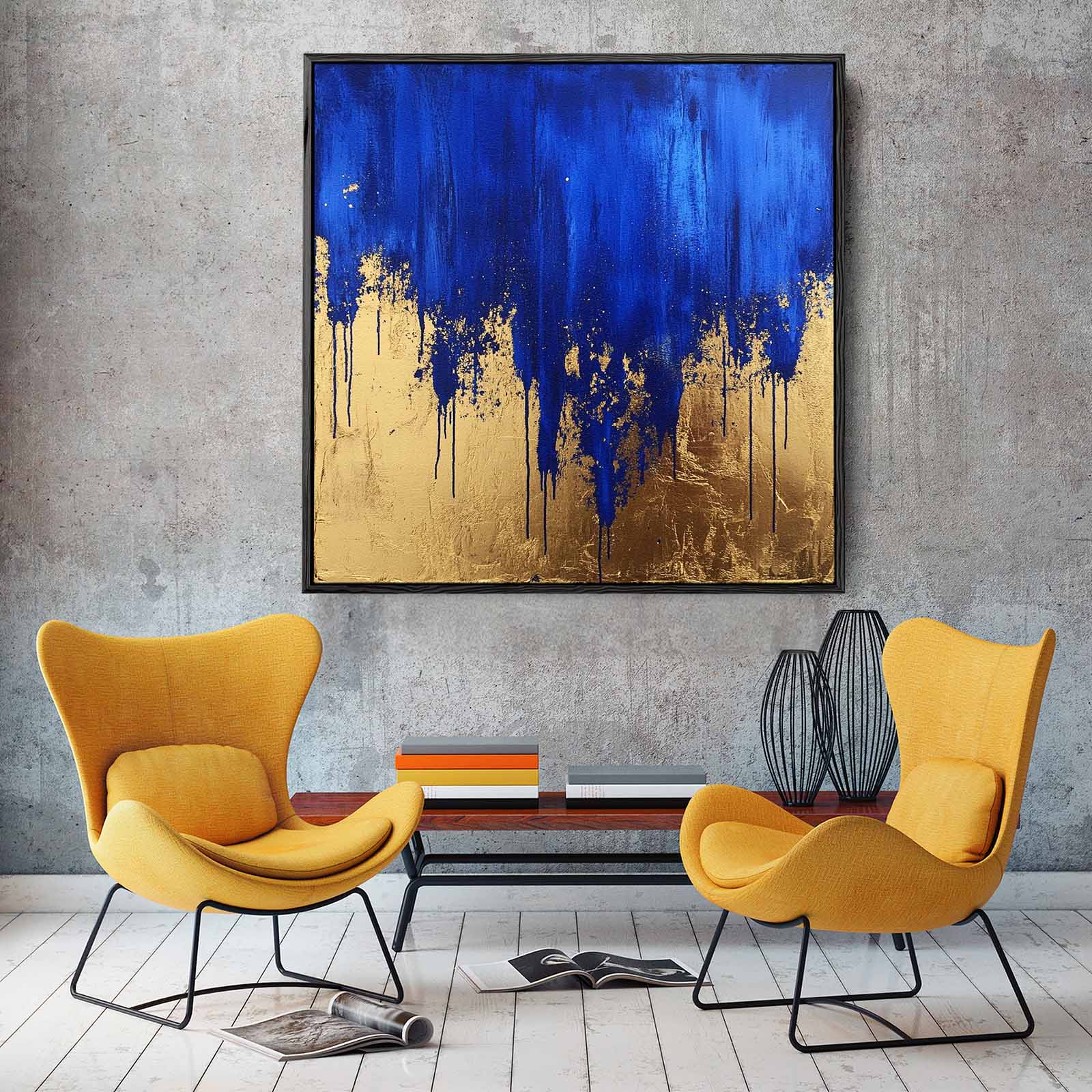 Golden Blue II - White Room Gallery