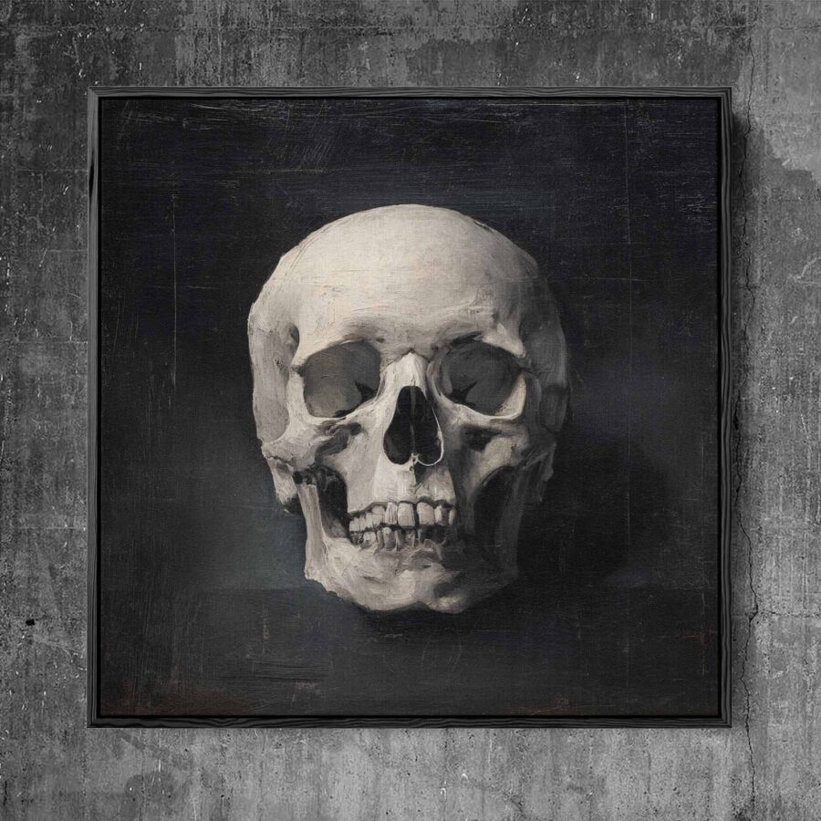 Skull in Black - White Room Gallery