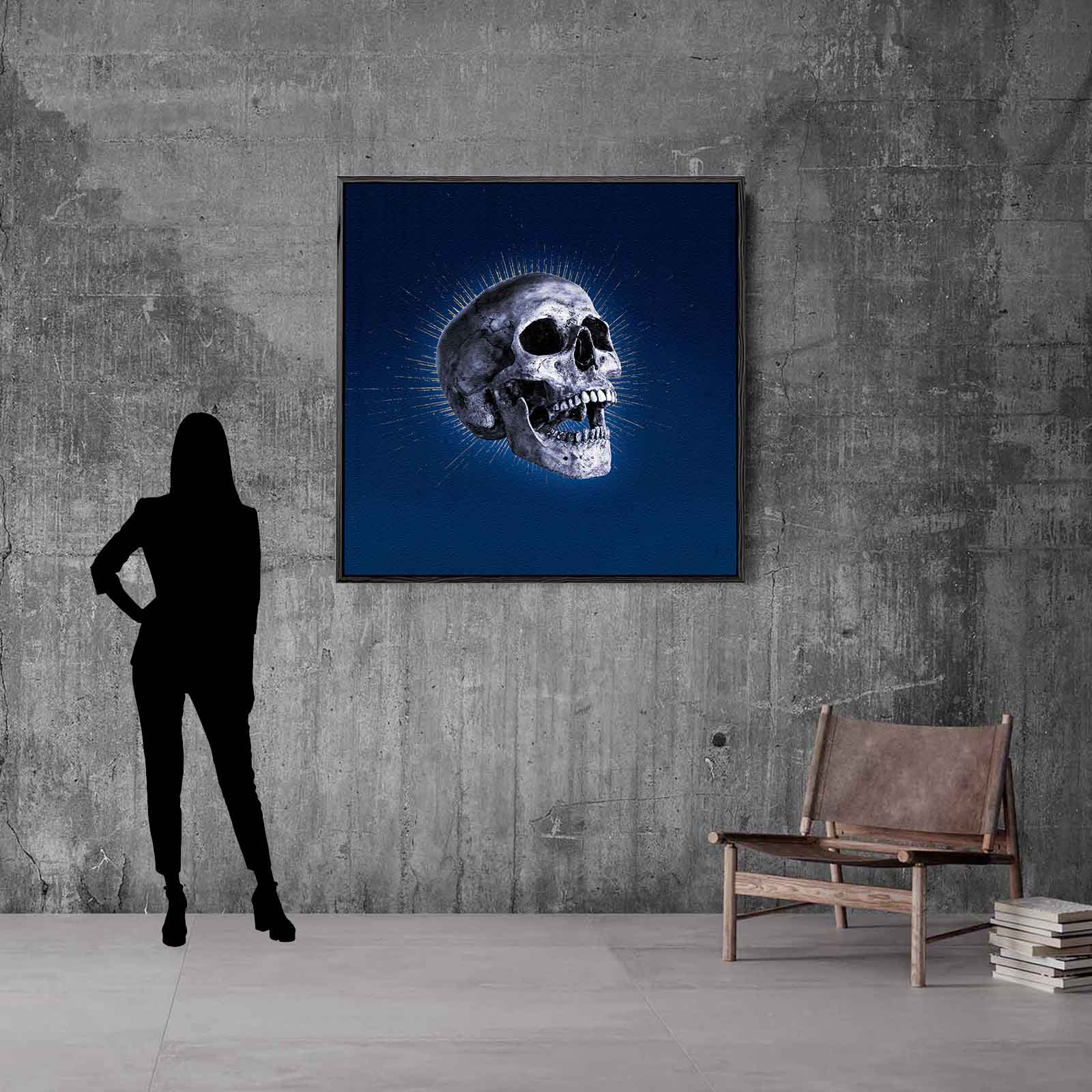 Skull in Blue