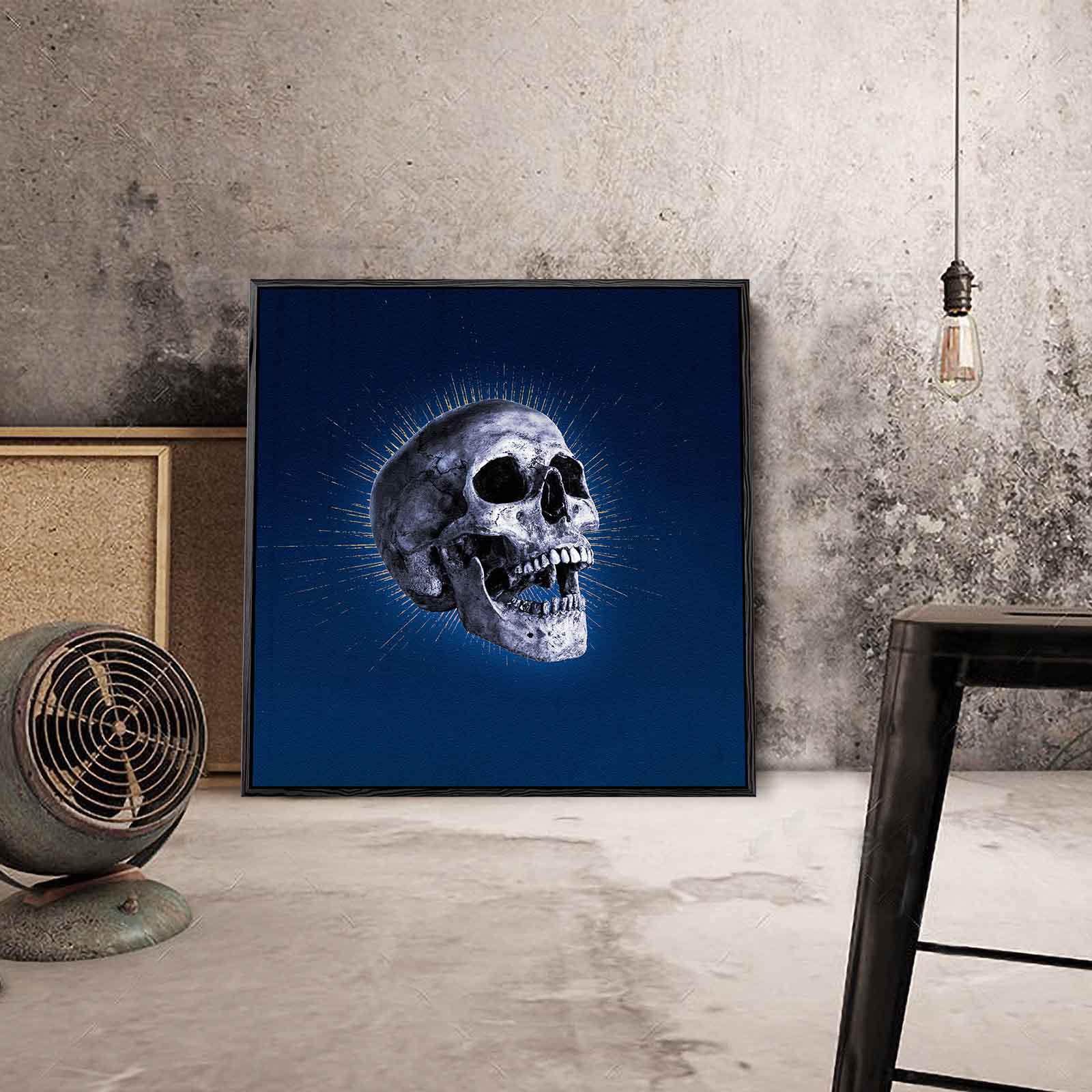 Skull in Blue