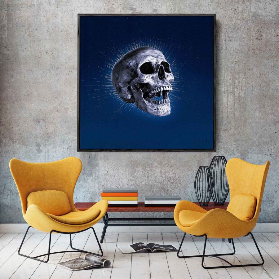 Skull in Blue