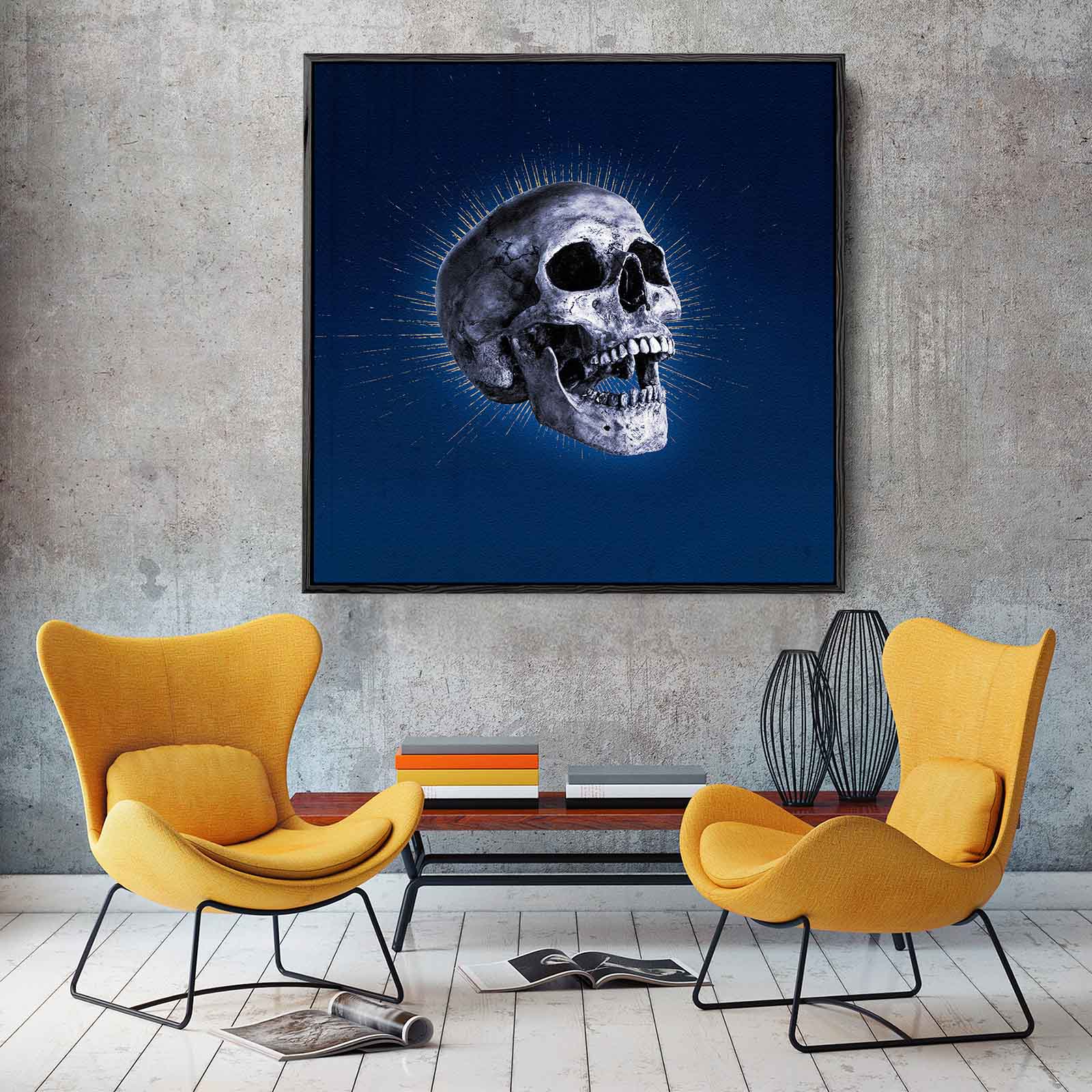 Skull in Blue