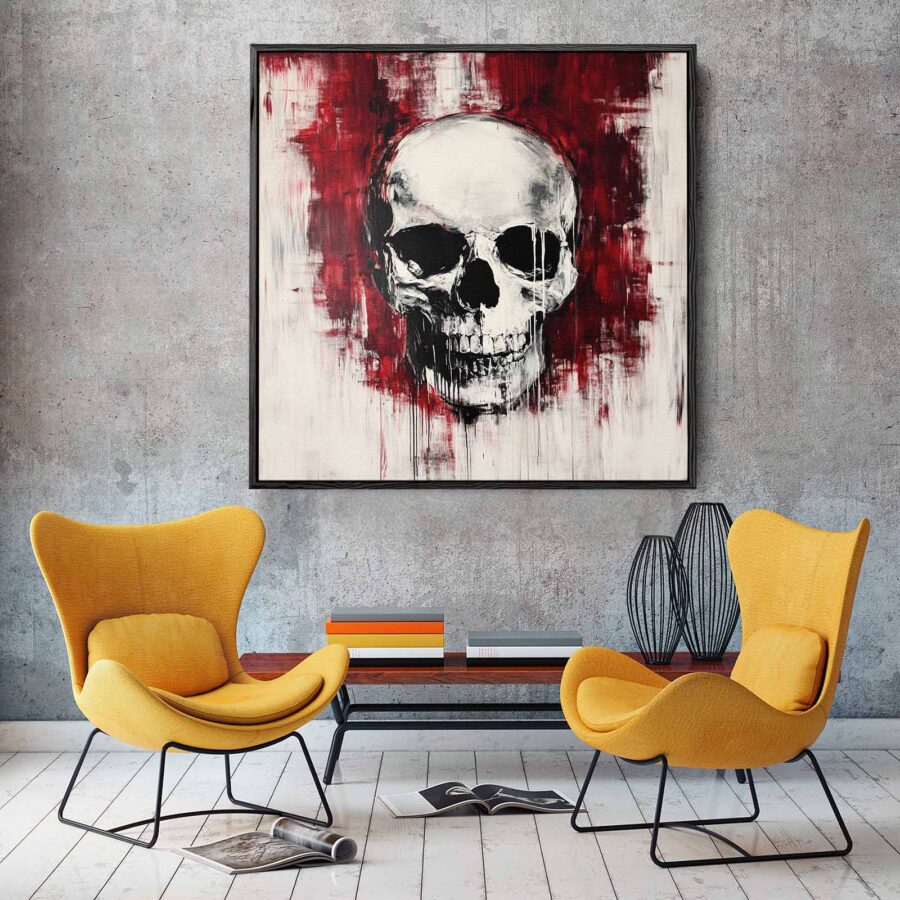 Skull in Red